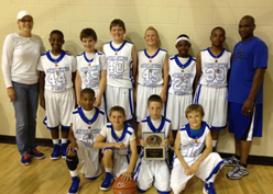 Athletes First 5th grade wins Championship in the 2012 Sooner Cager Classic.